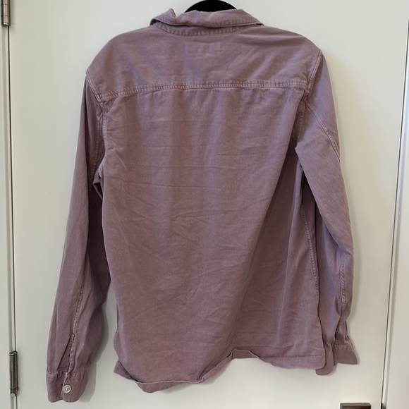 COPY - All Saints Spotter Long Sleeve Military Overshirt Purple - Picture 4 of 4